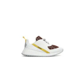 Sneakers enfant - Sneakers enfant en filet blanc avec logo | Fendi