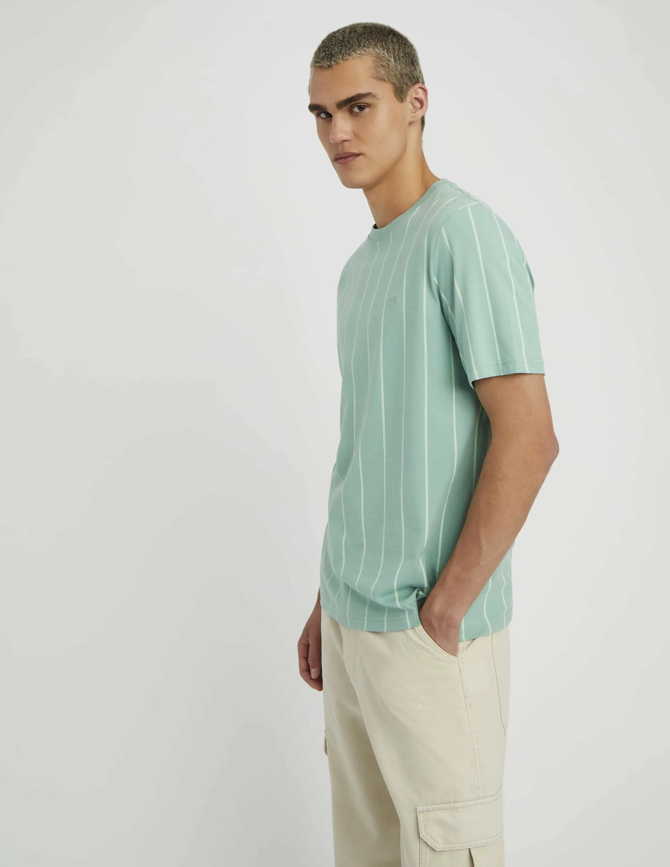 T-shirt rayures baseball