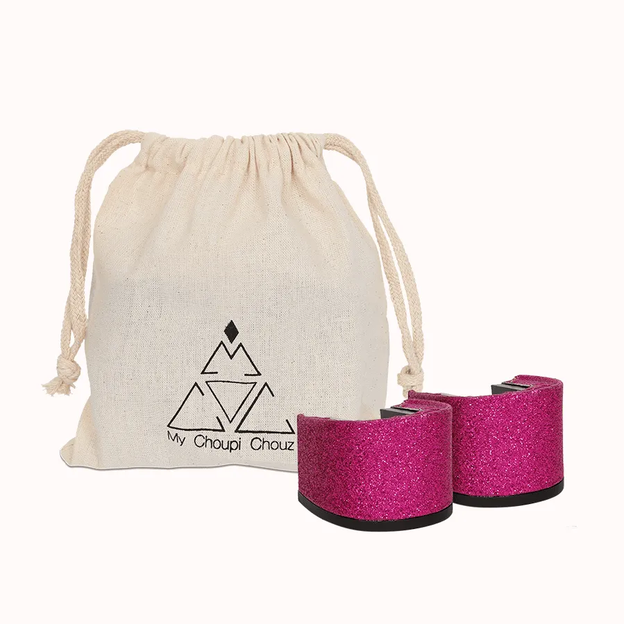 Talons Avive-moi 4,5 cm Paillettes Fuchsia