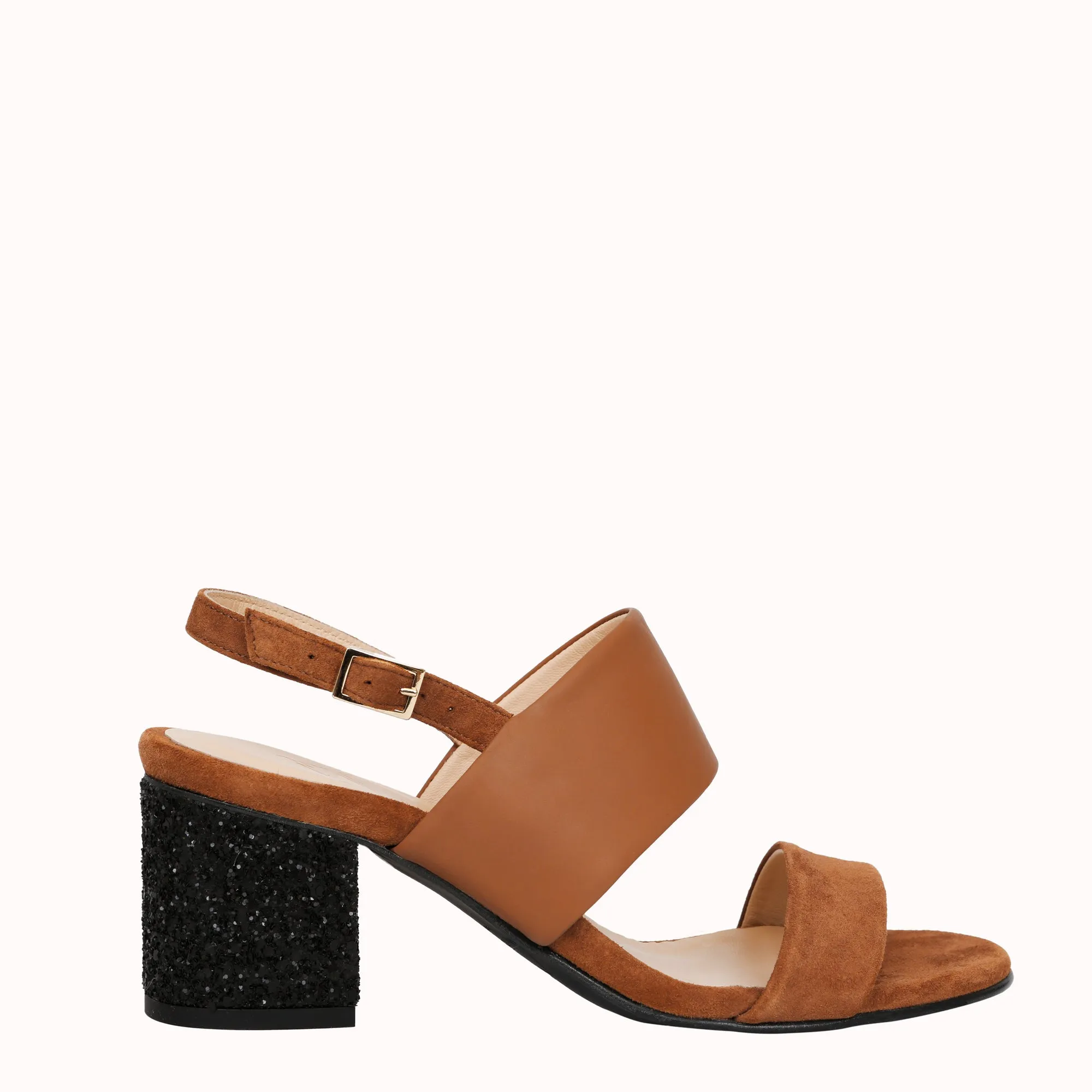 Talons Surprends-moi Plus 6 cm Paillettes Noires XL