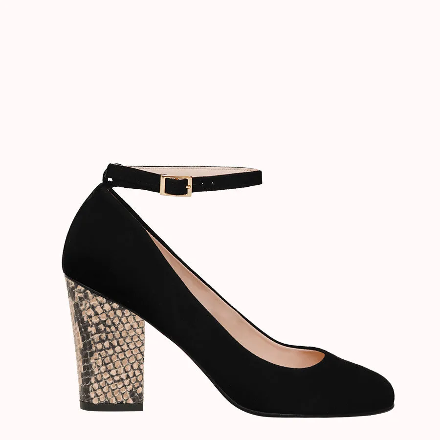 Talons Séduis-moi 8 cm Serpent Beige