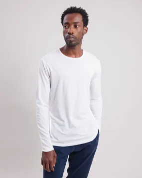 Tee shirt Homme en jersey de coton léger Blanc Light Crew