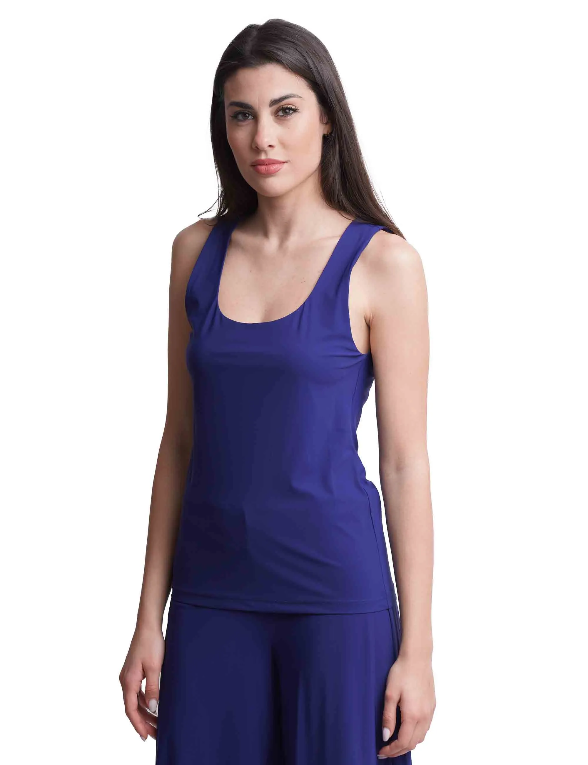 Top donna Soft in jersey blu