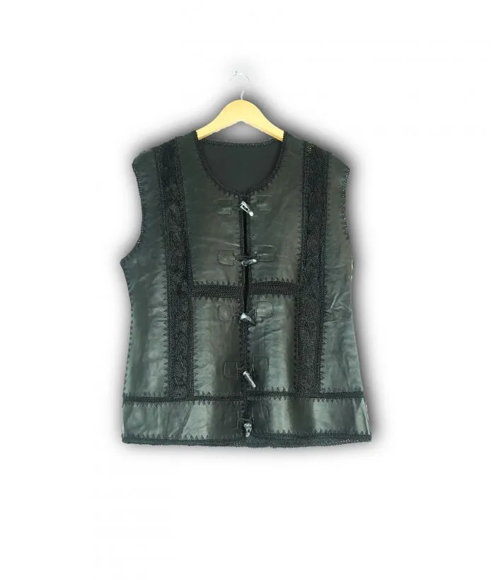 Veste noire sans manche