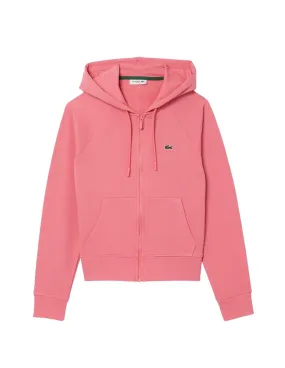 Veste zippee femme Lacoste Ref 57499 PQU Rose