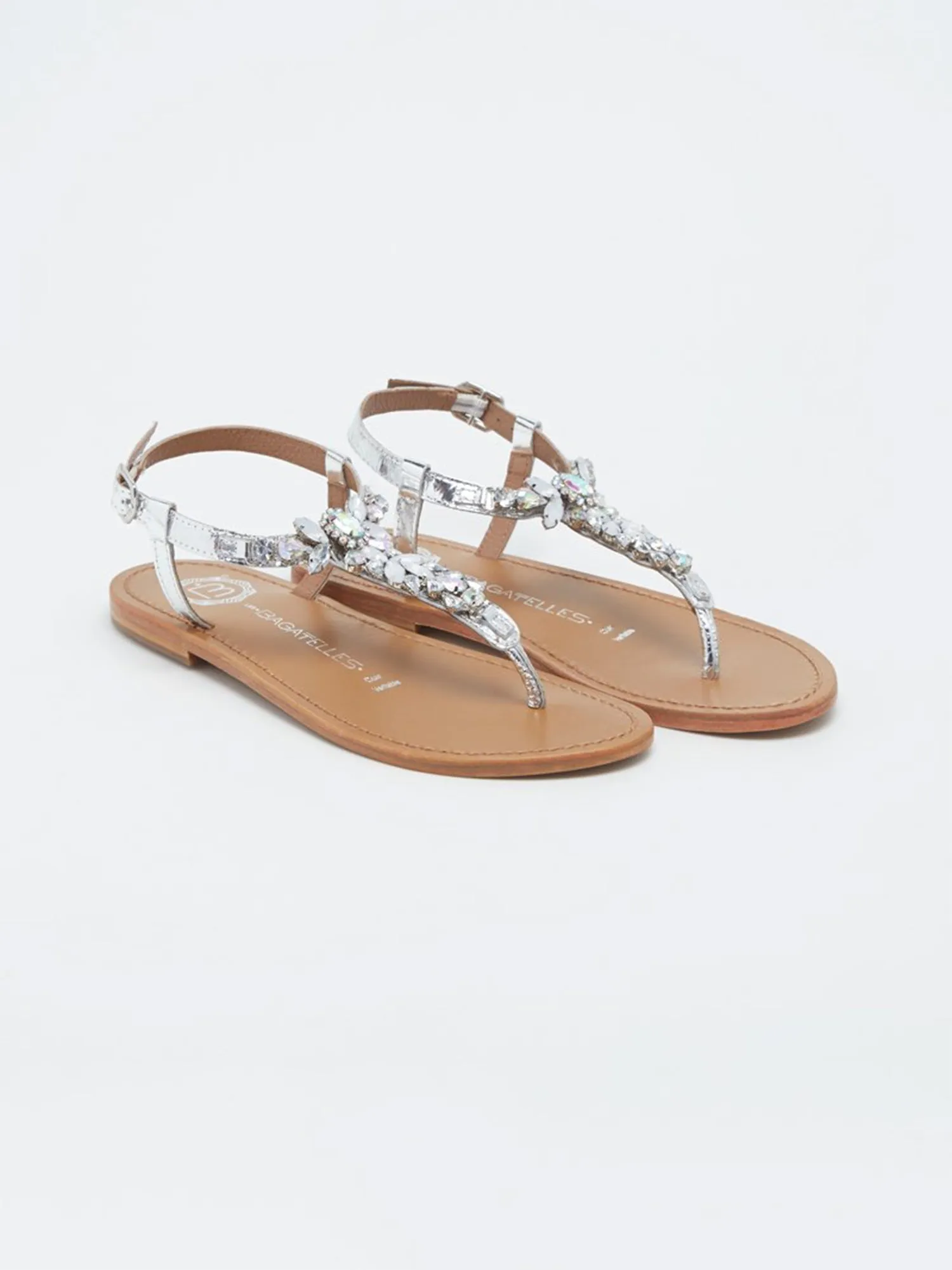WAKEFIELD Sandale brillante en cuir